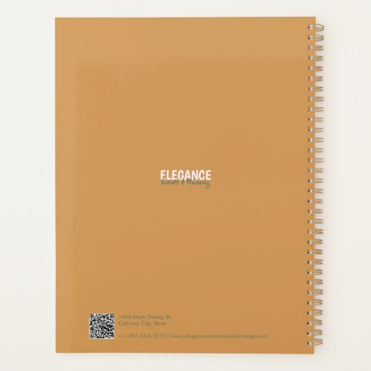 Elegance Evenementen & Planning Planner (Achterkant)