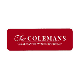 Elegance   Familienaam   rode feestjes Etiket