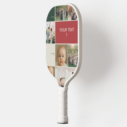 elegance family phto collage fun pickleball paddle (Links)