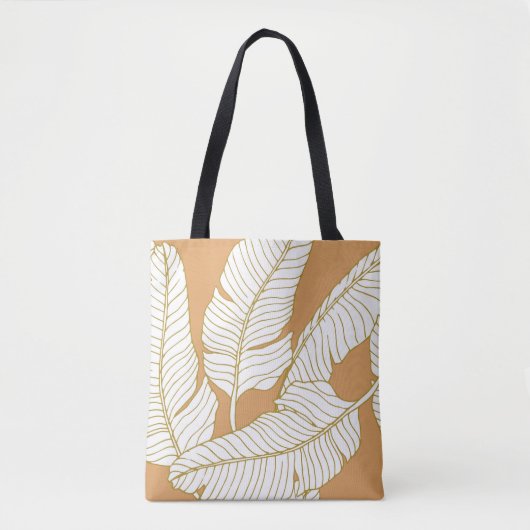 Elegance Floral: Abstracte patroonachtergrond. Tote Bag (Voorkant)