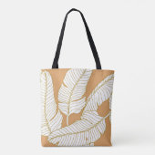 Elegance Floral: Abstracte patroonachtergrond. Tote Bag (Achterkant)