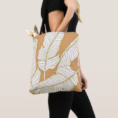 Elegance Floral: Abstracte patroonachtergrond. Tote Bag (Dichtbij)