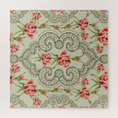 Elegance Floral: naadloze achtergrond. Legpuzzel (Horizontaal)