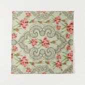 Elegance Floral: naadloze achtergrond. Wandkleed (Voorkant (horizontaal))