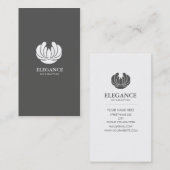 ELEGANCE FLOWER DESIGN SPA WELLNESS VISITEKAARTJE (Voorkant / Achterkant)