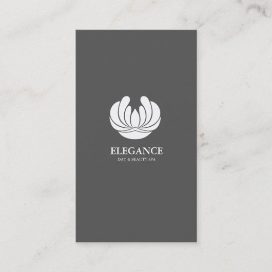 ELEGANCE FLOWER DESIGN SPA WELLNESS VISITEKAARTJE (Voorkant)