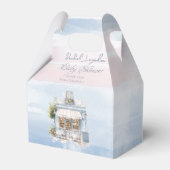 Elegance Frans Café Baby shower Bedankdoosjes (Achterkant)