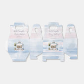 Elegance Frans Café Baby shower Bedankdoosjes (Uitgevouwen)