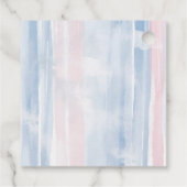 Elegance Frans Café Baby shower Bedankjes Labels (Achterkant)