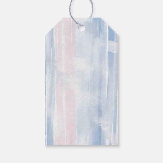 Elegance Frans Café Bruidsfeest Cadeaulabel (Achterkant)