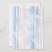 Elegance Frans Café Bruidsfeest Kaart (Achterkant)