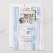 Elegance Frans Café Vrijgezellenfeest Kaart (Voorkant)