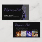 Elegance Gala Events Planner Coordinator Visitekaartje (Voorkant / Achterkant)