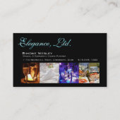 Elegance Gala Events Planner Coordinator Visitekaartje (Achterkant)