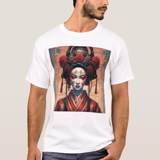 Elegance Geisha T-shirt (Voorkant)