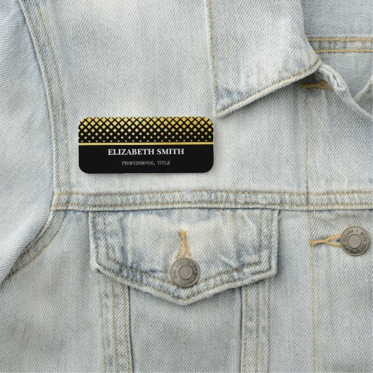 Elegance golden black naamplaatje (In situ)