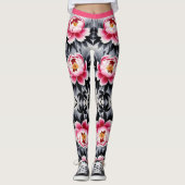 Elegance in Bloom: Floral Harmony printed Leggings (Voorkant)