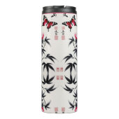 Elegance in Bloom: Floral Harmony printed Thermosbeker (Achterkant)