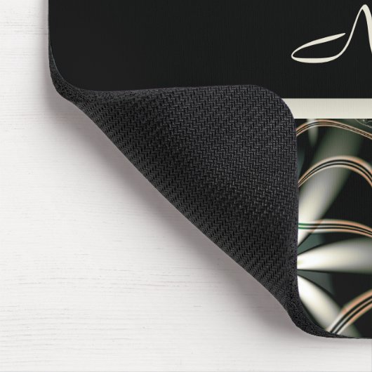 Elegance in Bloom Personalized Mousepad Muismat (Hoek)