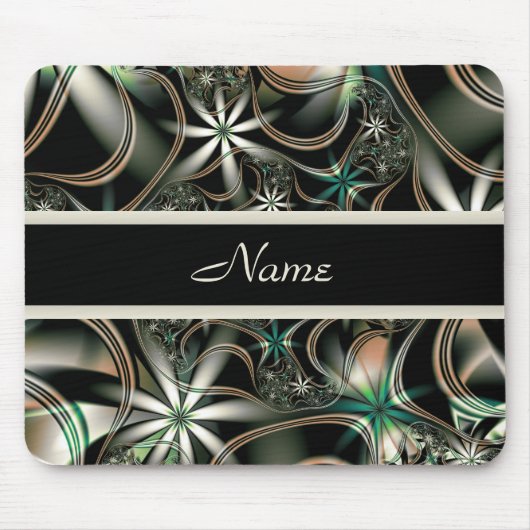 Elegance in Bloom Personalized Mousepad Muismat (Voorkant)