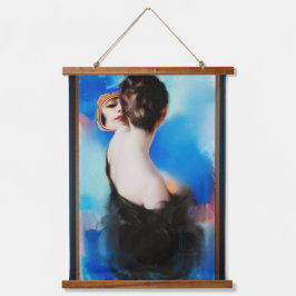 Elegance in het zwart door Rolf Armstrong Hangend Wandkleed
