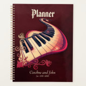 Elegance in motion, the curved piano. planner (Voorkant)