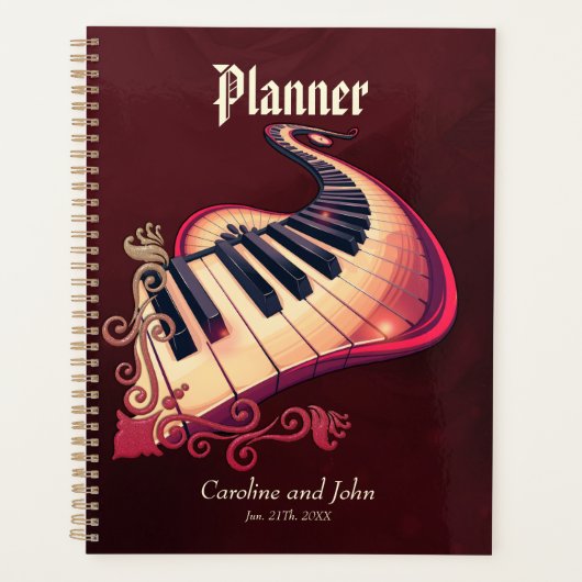 Elegance in motion, the curved piano.  planner (Voorkant)