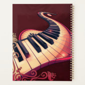 Elegance in motion, the curved piano. planner (Achterkant)