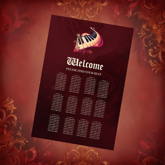 Elegance in motion, the curved piano. poster