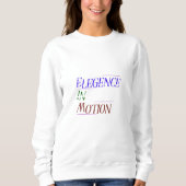 Elegance in Motion Typography Women's Hoodie | Min Trui (Voorkant)
