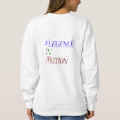 Elegance in Motion Typography Women's Hoodie | Min Trui (Achterkant)