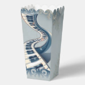 Elegance in piano keys and blossoms.  bedankdoosjes (Voorkant)