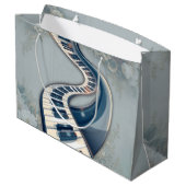 Elegance in piano keys and blossoms. groot cadeauzakje (Achterkant Gekanteld)