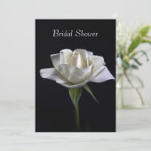 Elegance in White Vrijgezellenfeest Kaart (Staand voorkant)