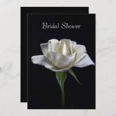 Elegance in White Vrijgezellenfeest Kaart (Voorkant / Achterkant)