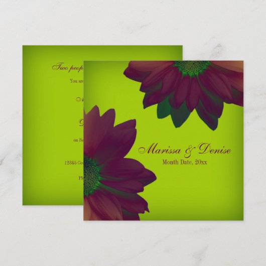 Elegance Kaart (Voorkant / Achterkant)