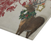  Elegance Kerstmis Deer Antlers Damask Snijplank (Hoek)