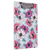 Elegance kleurenbloemen patroon op blauw klembord (Rechts)