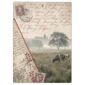  Elegance Koe Pasture Klembord (Achterkant)