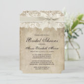 Elegance lint op kant Vrijgezellenfeest Kaart (Staand voorkant)