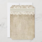 Elegance lint op kant Vrijgezellenfeest Kaart (Achterkant)