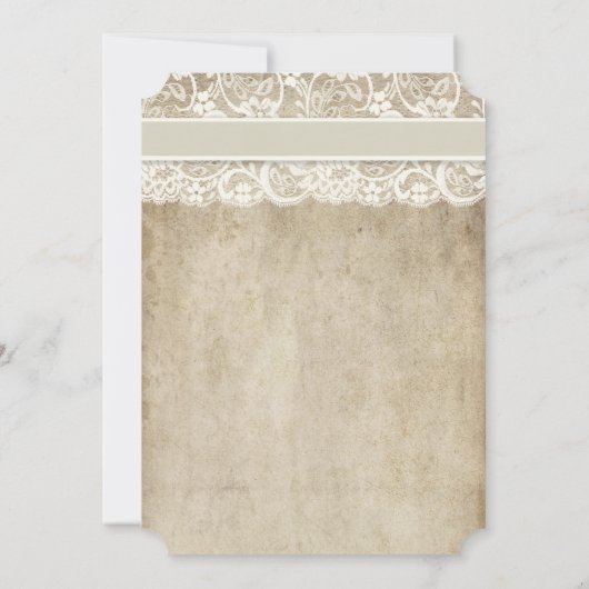  Elegance lint op kant Vrijgezellenfeest Kaart (Achterkant)