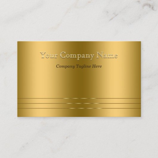 Elegance maakt kennis met moderne gouden reliëfbli visitekaartje (Voorkant)