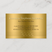 Elegance maakt kennis met moderne gouden reliëfbli visitekaartje (Achterkant)