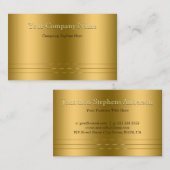 Elegance maakt kennis met moderne gouden reliëfbli visitekaartje (Voorkant / Achterkant)