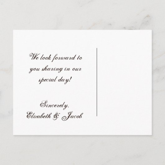  Elegance Mason Jar Twine Save the Date Aankondigingskaart (Achterkant)