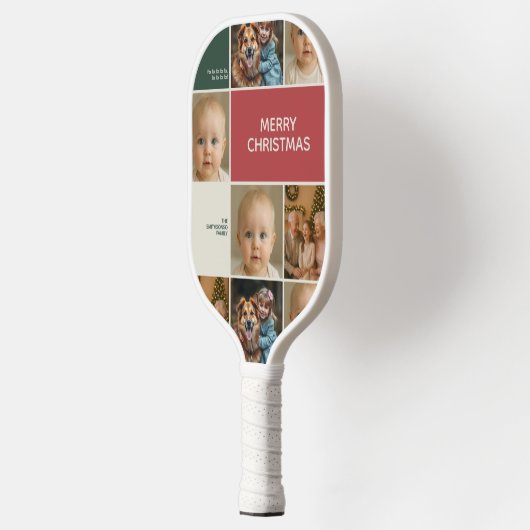elegance merry bright joy Christmas Pickleball Paddle (Links)