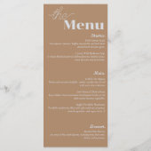 Elegance & Modern Flair Dusty Pink Wedding Menu (Achterkant)