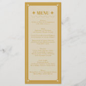 Elegance Modern Vintage Wedding Menu (Voorkant)