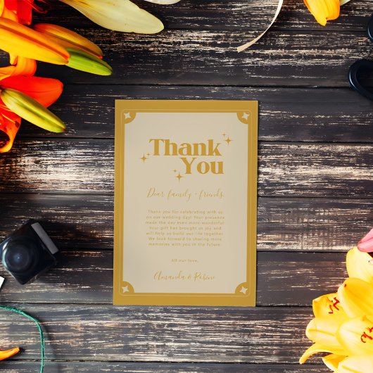 Elegance Moderne  bedankkaart